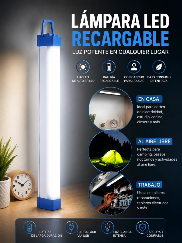 Lámpara Recargable 40W's foto | Los Cortina |  BizneCubano
